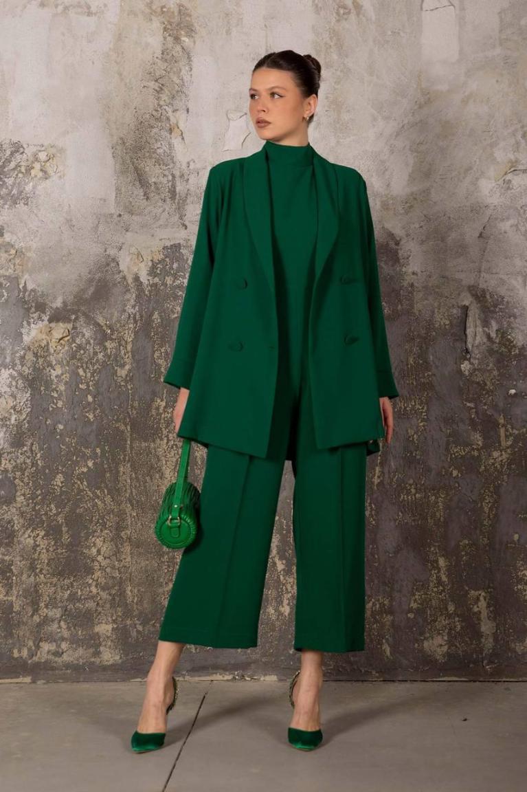 Ensemble combi Blazer Vert