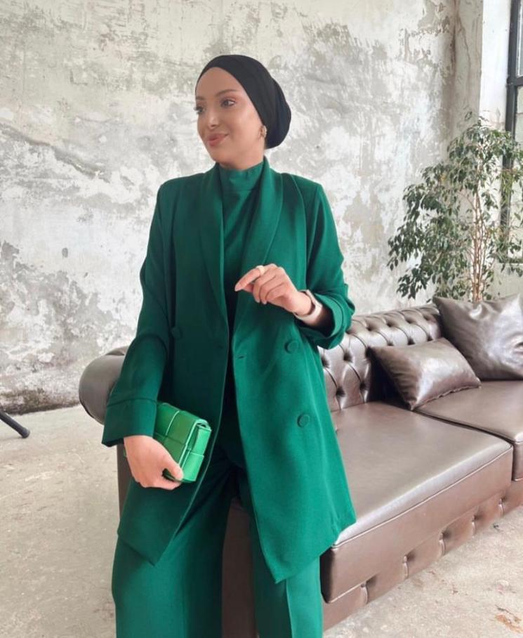 Ensemble combi Blazer Vert