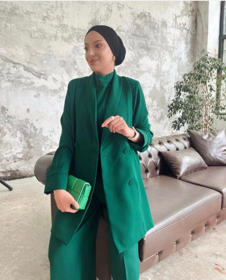 Ensemble combi Blazer Vert