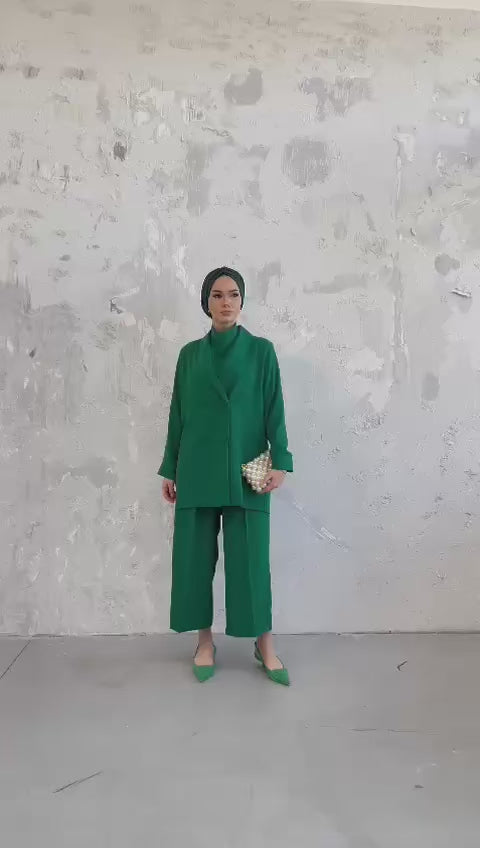 Ensemble combi Blazer Vert